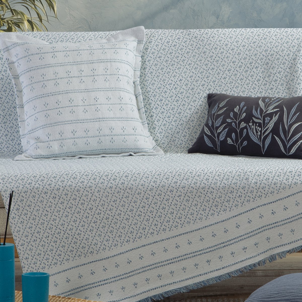 Ριχτάρι Καναπέ Τριθέσιου (170x300) Nef-Nef Homeware Blue Ishmar