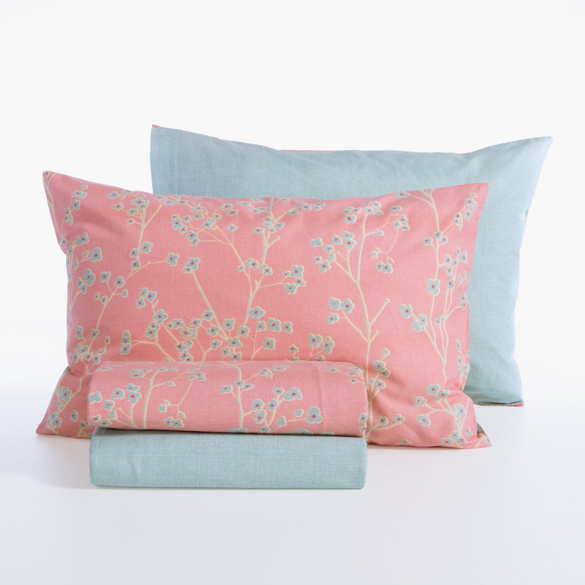 Σεντόνια Υπέρδιπλα (Σετ) Nef-Nef Homeware Smart Floriva Coral