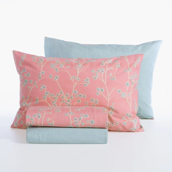Σεντόνια Υπέρδιπλα (Σετ) Nef-Nef Homeware Smart Floriva Coral