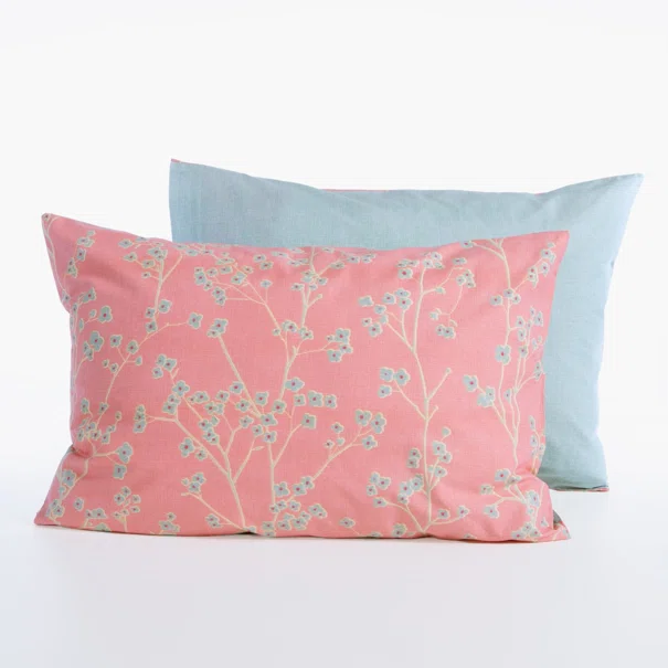 Μαξιλαροθήκη (52x72) Nef-Nef Homeware Smart Floriva Coral