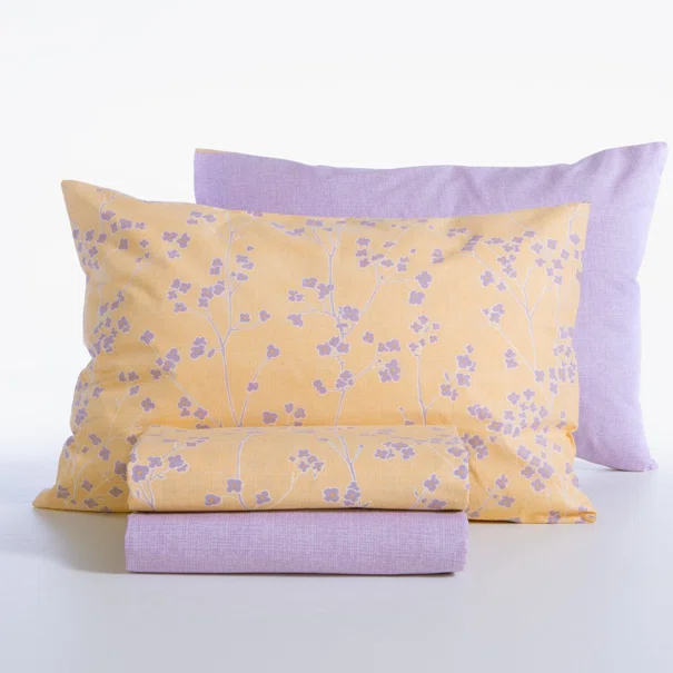 Σεντόνια Μονά (Σετ) Nef-Nef Homeware Smart Floriva Yellow
