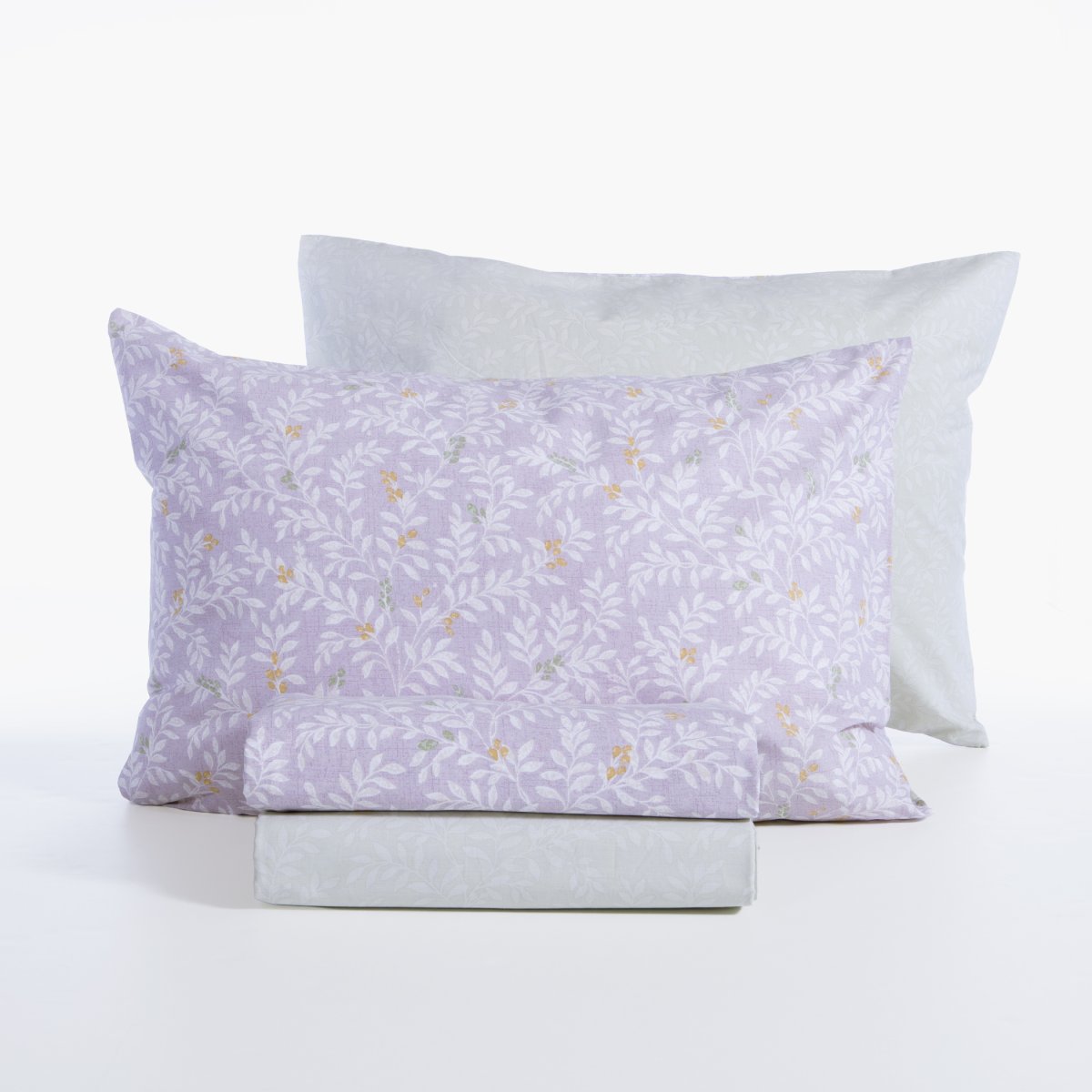 Σεντόνια Διπλά (Σετ) Nef-Nef Homeware Smart Cylia Lilac Λευκά Είδη Κρεβατοκάμαρας Σετ Spitishop