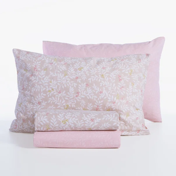 Σεντόνια Υπέρδιπλα (Σετ) Nef-Nef Homeware Smart Cylia Beige