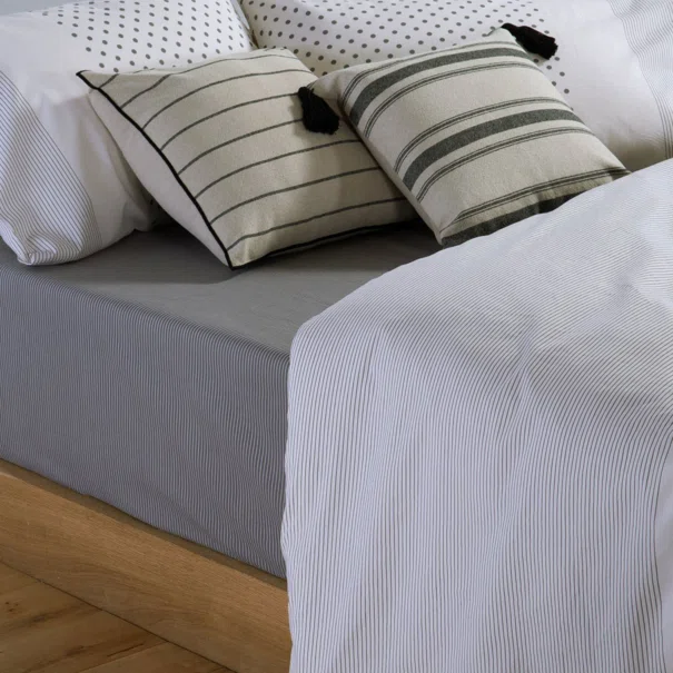 Σεντόνια Διπλά (Σετ) Nef-Nef Homeware Smart Donter 26 Ecru - Anthracite