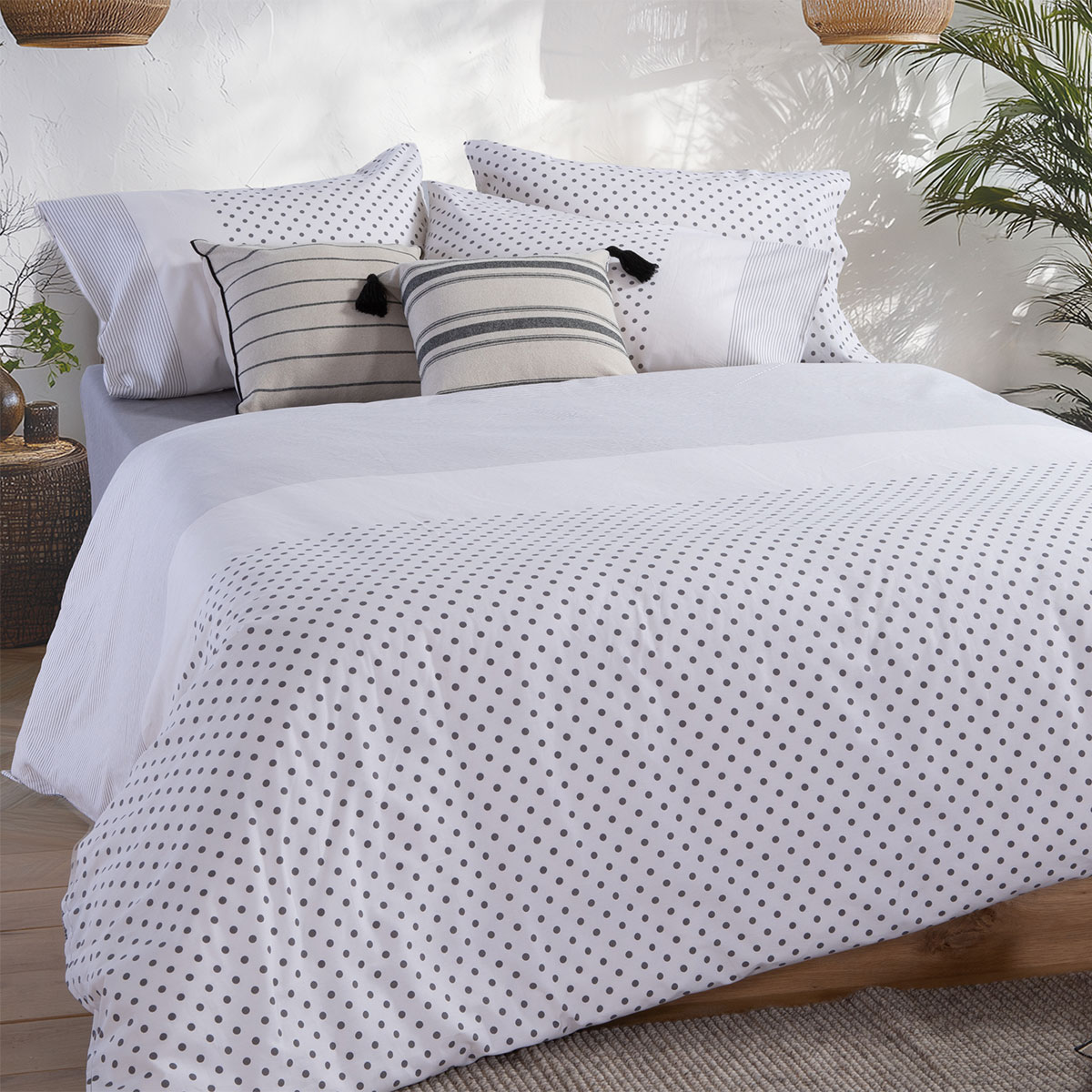 Σεντόνια Υπέρδιπλα (Σετ) Nef-Nef Homeware Smart Donter 26 Ecru - Anthracite