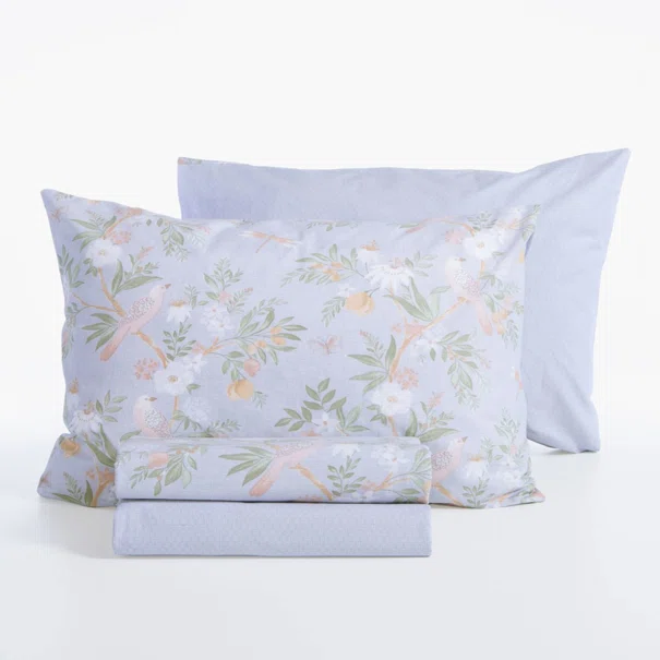 Σεντόνια Διπλά (Σετ) Nef-Nef Homeware Smart Dreamel Light Blue