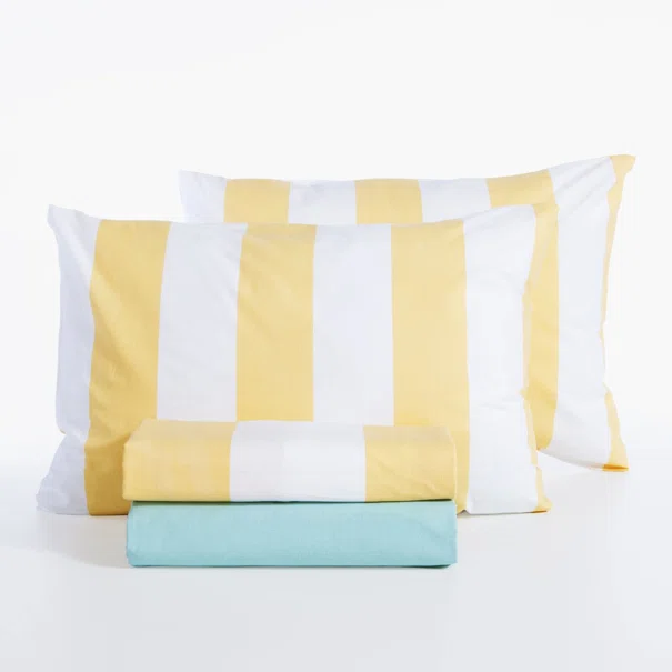 Σεντόνια Μονά (Σετ) Nef-Nef Homeware Casual Vertia Yellow