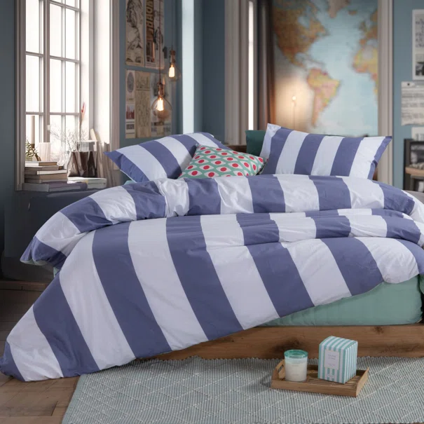 Σεντόνια Υπέρδιπλα (Σετ) Nef-Nef Homeware Casual Vertia Denim