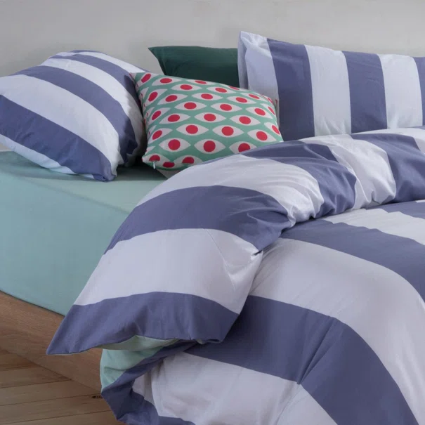 Σεντόνια Υπέρδιπλα (Σετ) Nef-Nef Homeware Casual Vertia Denim