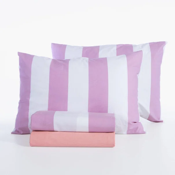 Σεντόνια Υπέρδιπλα (Σετ) Nef-Nef Homeware Casual Vertia Mauve
