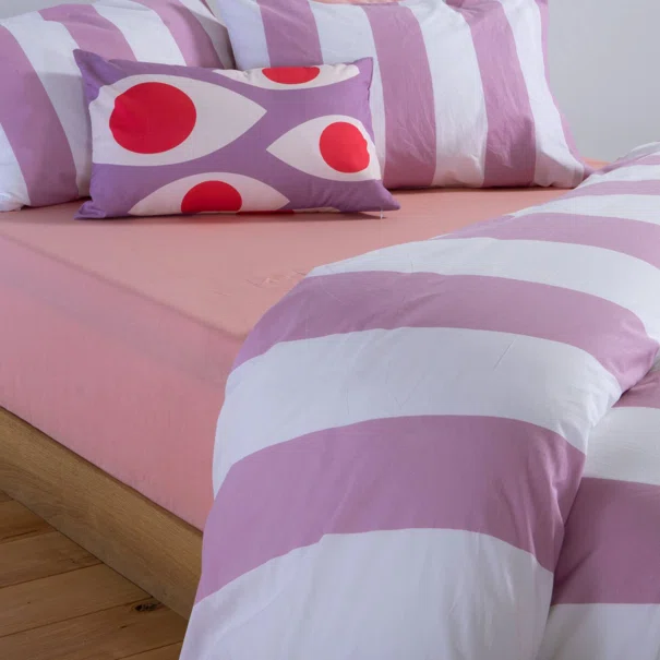 Σεντόνια Υπέρδιπλα (Σετ) Nef-Nef Homeware Casual Vertia Mauve