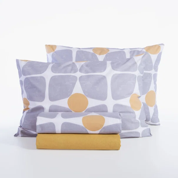 Σεντόνια Μονά (Σετ) Nef-Nef Homeware Casual Coreo Yellow