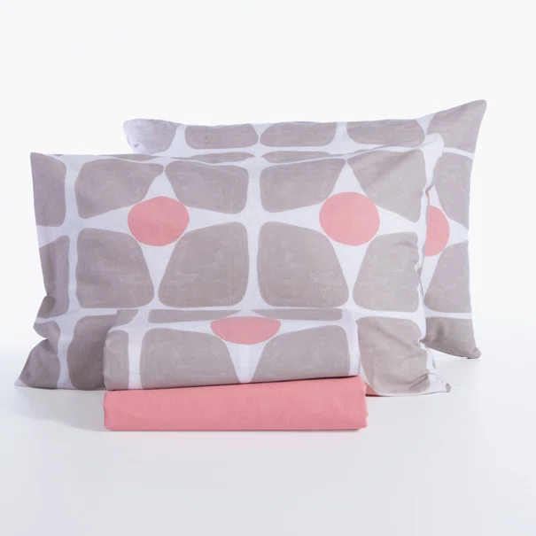 Σεντόνια Διπλά (Σετ) Nef-Nef Homeware Casual Coreo Beige