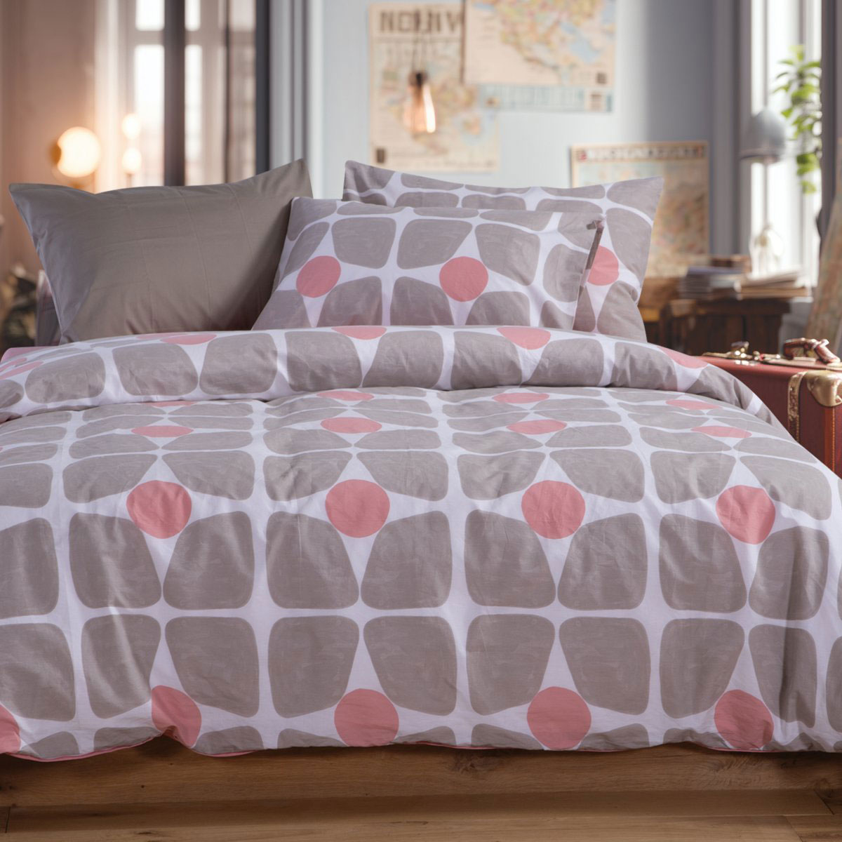 Σεντόνια King Size (Σετ) Nef-Nef Homeware Casual Coreo Beige