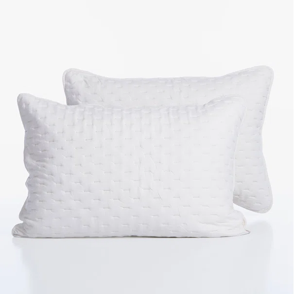 Ζεύγος Μαξιλαροθήκες Καπιτονέ (52x72) Nef-Nef Homeware Adelle Ecru