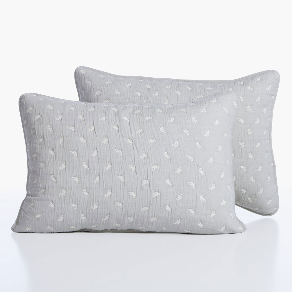 Ζεύγος Μαξιλαροθήκες Καπιτονέ (52X72) Nef-Nef Homeware Surreal Grey Λευκά Είδη Κρεβατοκάμαρας Ύπνου Σετ Spitishop