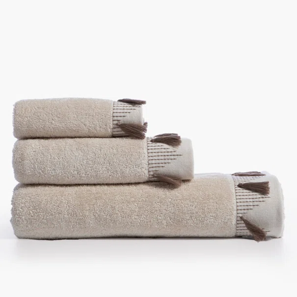Πετσέτες Μπάνιου (Σετ 3τμχ) Nef-Nef Homeware Serenity Momentum Beige 500gsm