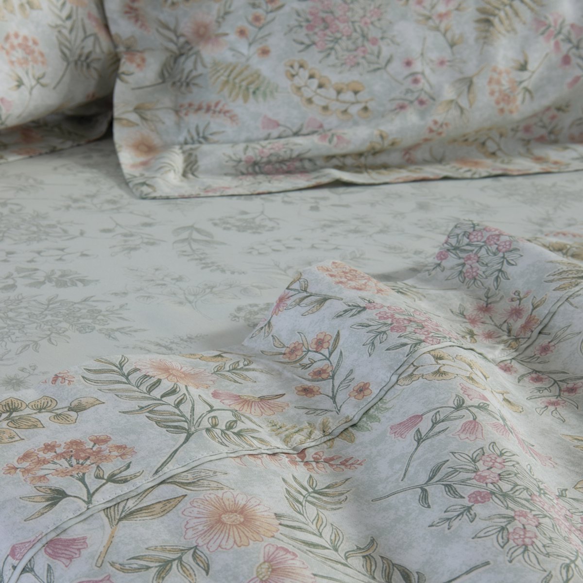 Σεντόνια King Size (Σετ) Nef-Nef Homeware Premium Blessing Mint Λευκά Είδη Κρεβατοκάμαρας Σετ Βαμβακερά Spitishop