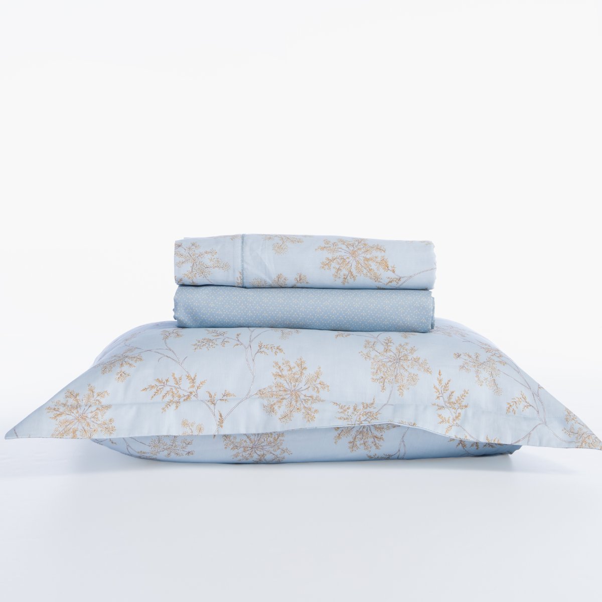 Σεντόνια Υπέρδιπλα (Σετ) Nef-Nef Homeware Premium Foxy Silver - Blue