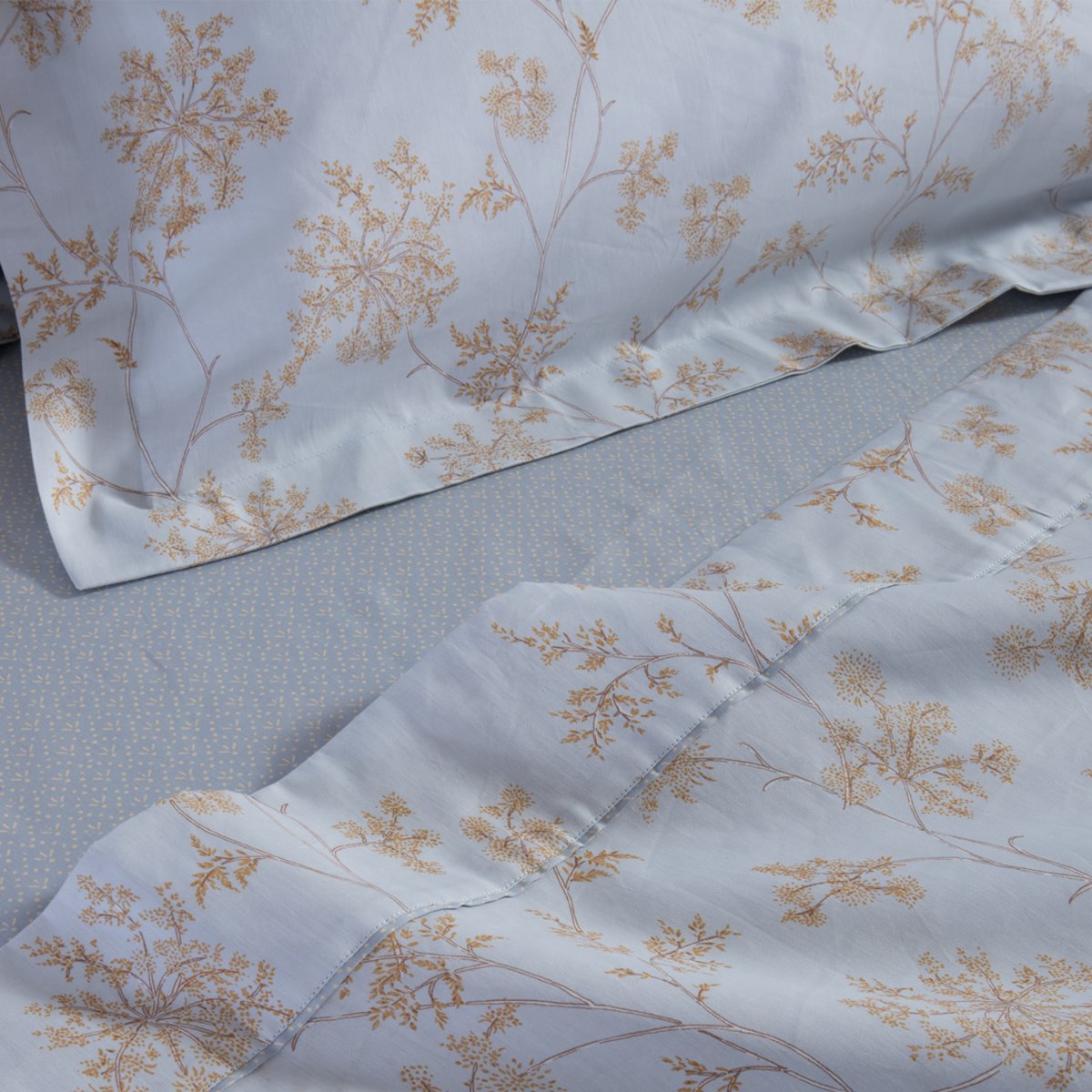 Σεντόνια Υπέρδιπλα (Σετ) Nef-Nef Homeware Premium Foxy Silver - Blue Λευκά Είδη Κρεβατοκάμαρας Σετ Nef Spitishop