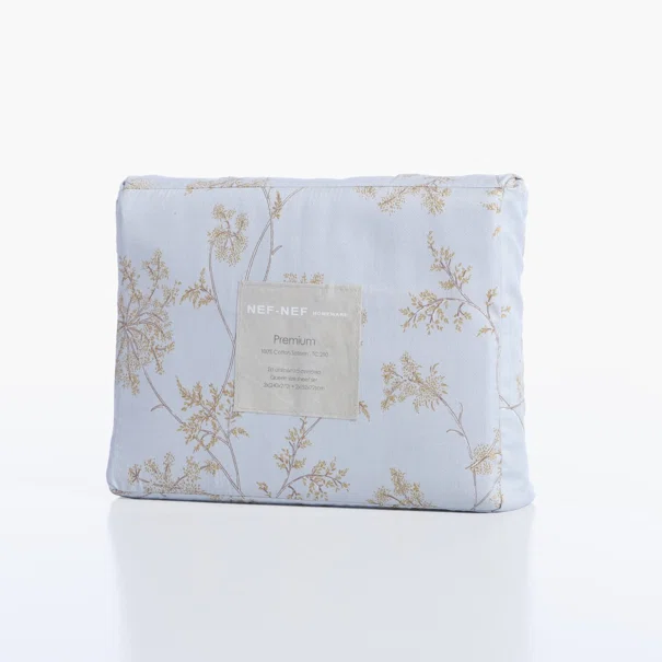 Σεντόνια Υπέρδιπλα (Σετ) Nef-Nef Homeware Premium Foxy Silver - Blue