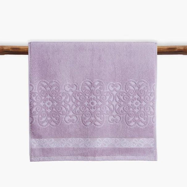 Πετσέτα Προσώπου (50x90) Nef-Nef Homeware Zaphira Mauve 550gsm