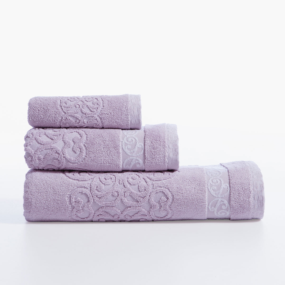 Πετσέτα Προσώπου (50X90) Nef-Nef Homeware Zaphira Mauve 550Gsm Λευκά Είδη Μπάνιου Πετσέτες Spitishop