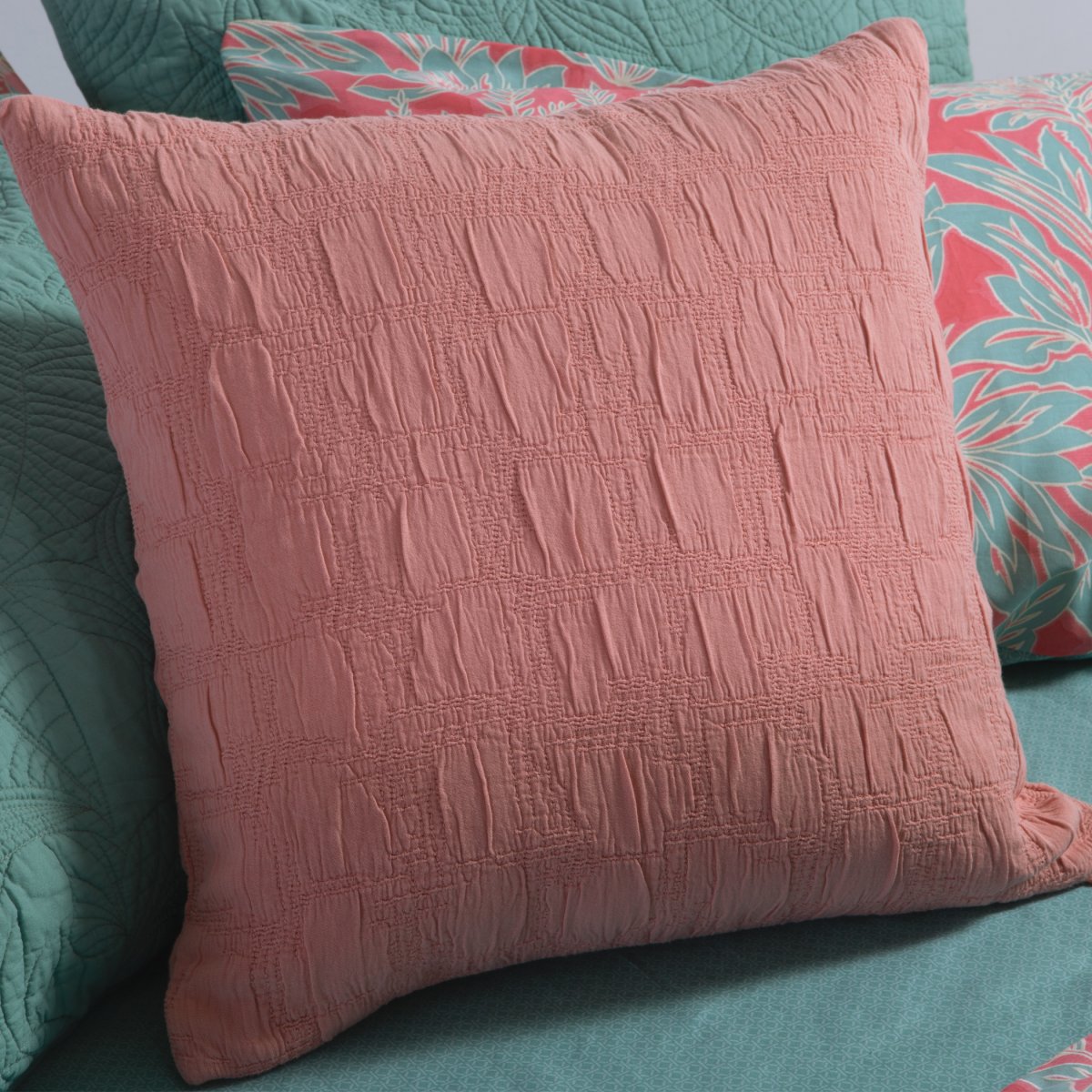 Διακοσμητική Μαξιλαροθήκη (50x50) Nef-Nef Homeware Smart Charisma Coral