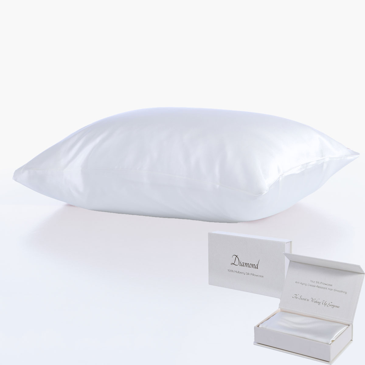 Μεταξωτή Μαξιλαροθήκη (50x70) Nef-Nef Homeware Casual Diamond Ivory
