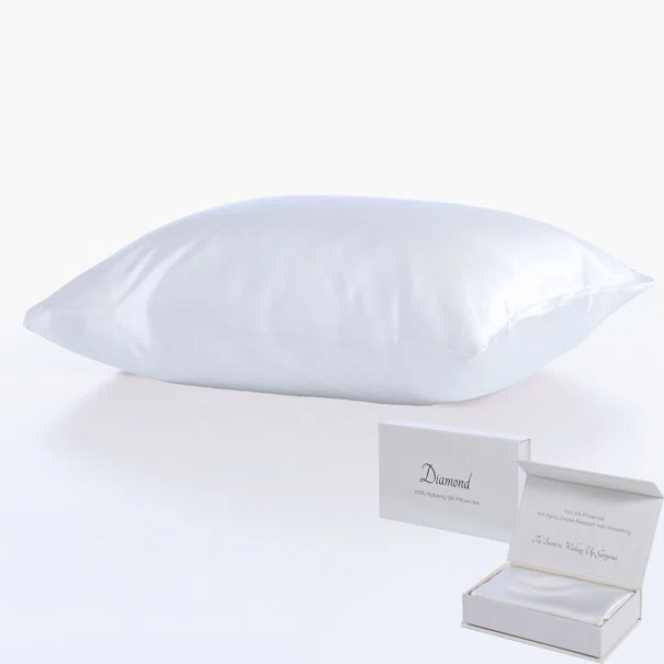 Μεταξωτή Μαξιλαροθήκη (50x70) Nef-Nef Homeware Casual Diamond Ivory