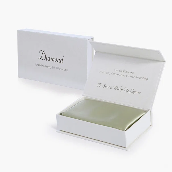 Μεταξωτή Μαξιλαροθήκη (50x70) Nef-Nef Homeware Casual Diamond Champagne Green