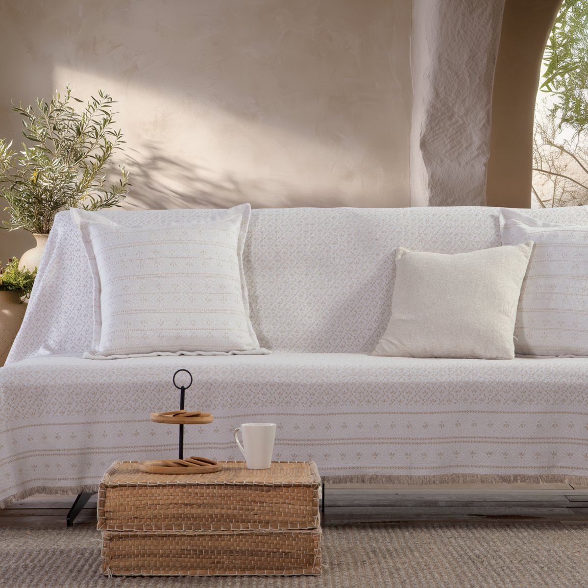 Ριχτάρι Καναπέ Διθέσιου (170x250) Nef-Nef Homeware Ishmar Beige