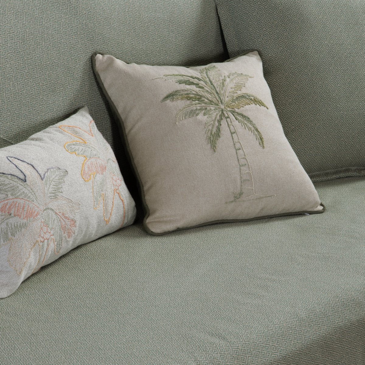 Ριχτάρι Καναπέ Τριθέσιου (170X300) Nef-Nef Homeware Loen Green Λευκά Είδη Σαλονιού Ριχτάρια Καλοκαιρινά All Season Spitishop
