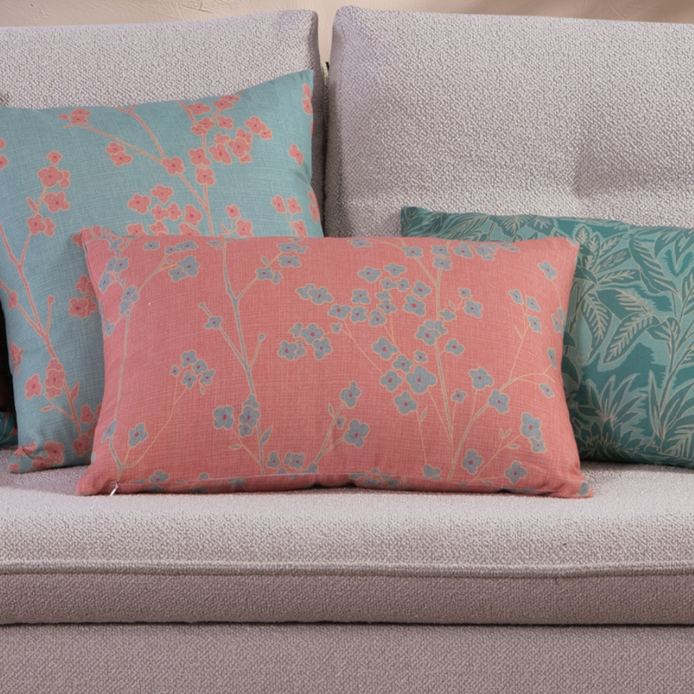 Διακοσμητικό Μαξιλάρι (35x55) Nef-Nef Homeware Floriva Coral