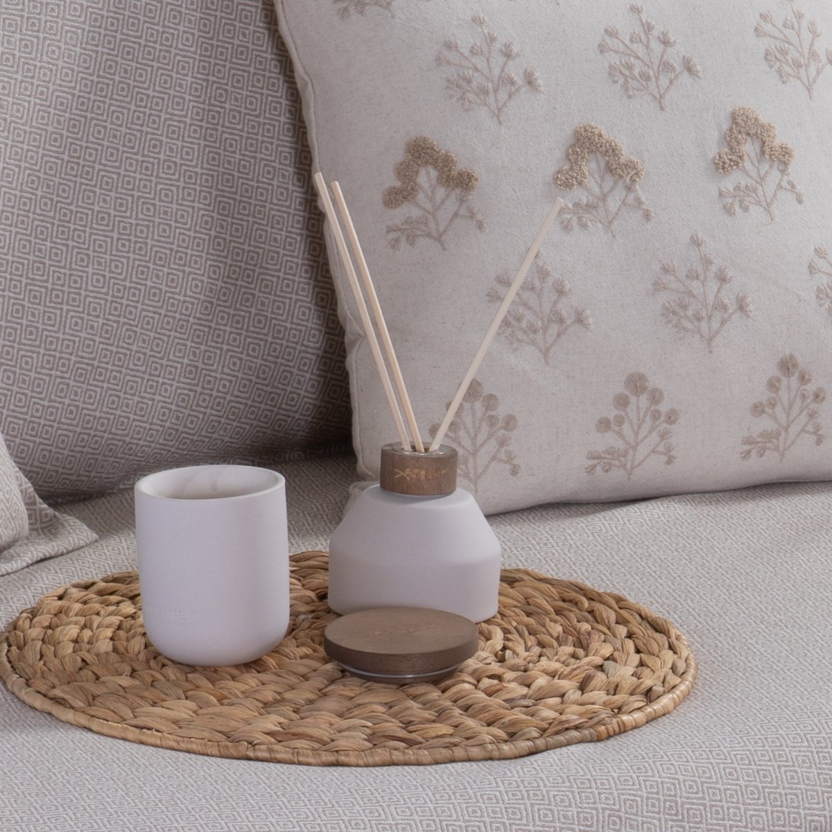 Αρωματικό Χώρου 200Ml με Στικς Nef-Nef Homeware Cotton Flower Διακόσμηση Αρωματικά - Diffuser Spitishop