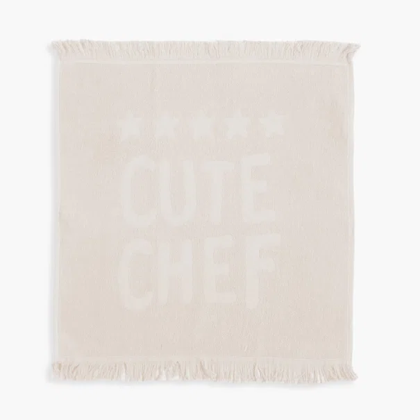 Πετσέτα Κουζίνας Φροτέ (50x50) Nef-Nef Homeware Cute Chef Ecru
