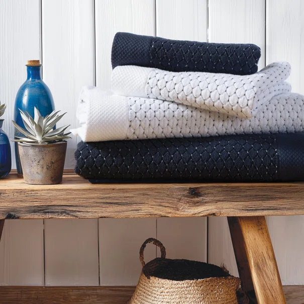 Πετσέτες Μπάνιου (Σετ 2τμχ) Nef-Nef Homeware Sailing Blue 600gsm