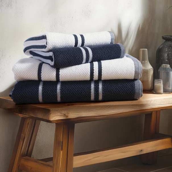 Πετσέτες Μπάνιου (Σετ 2τμχ) Nef-Nef Homeware Sea Coast Blue 550gsm