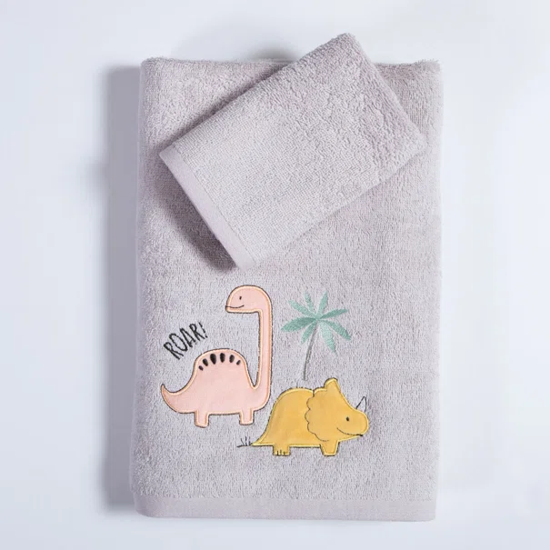 Παιδικές Πετσέτες (Σετ 2τμχ) Nef-Nef Homeware Dinosaur Art 420gsm