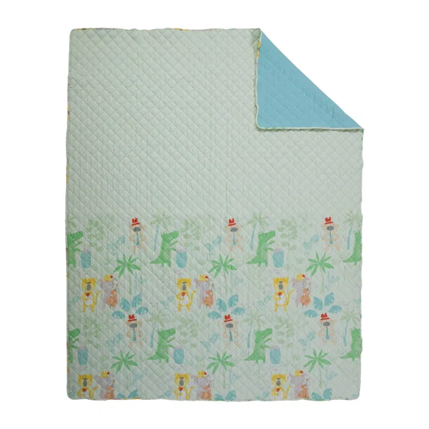 Κουβερλί Ημίδιπλο (180x240) 2 Όψεων Nef-Nef Homeware Jungle Music