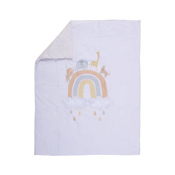 Κουβερλί Κούνιας (110x140) 2 Όψεων Nef-Nef Homeware Baby Jungle In Motion