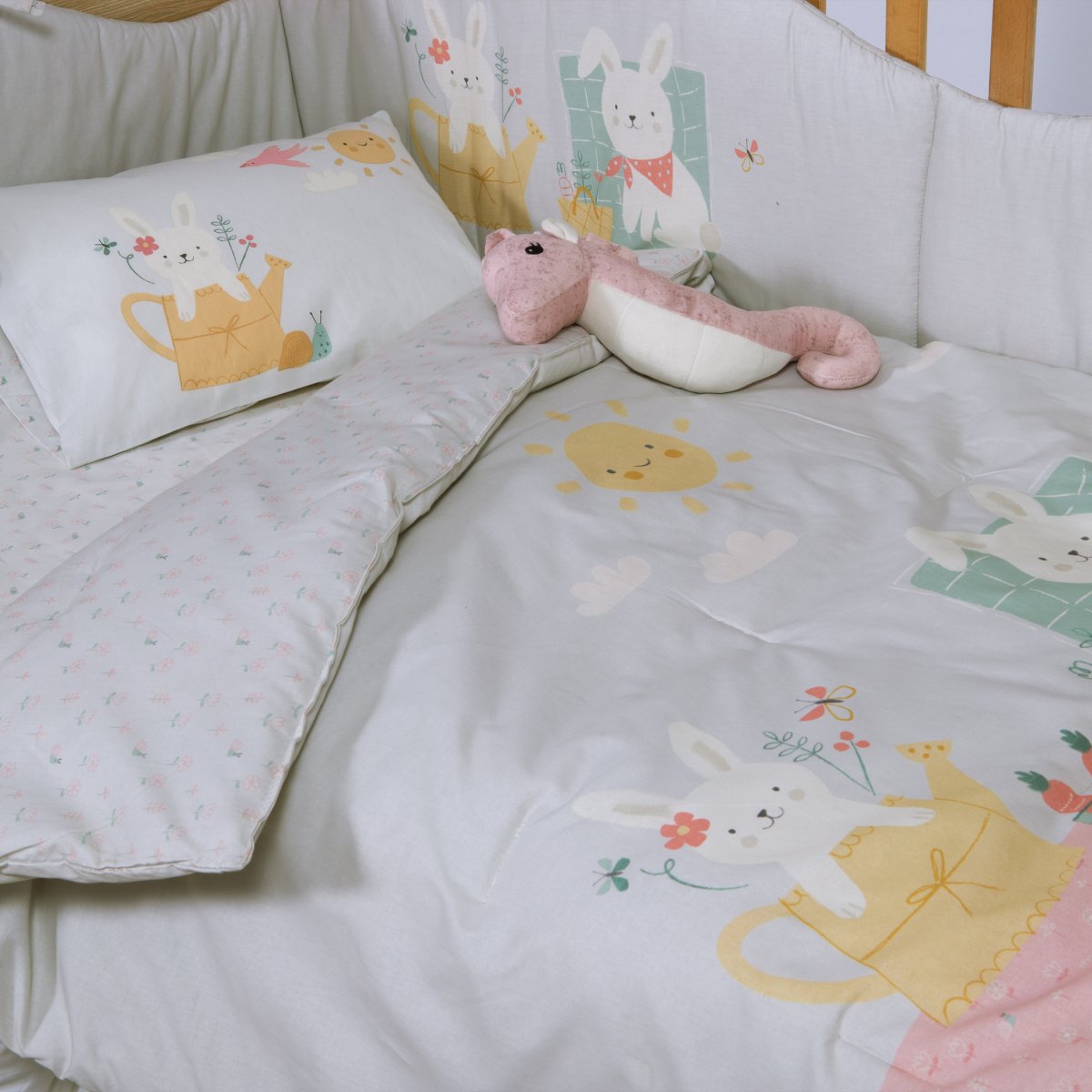 Κουβερλί Κούνιας (110x140) 2 Όψεων Nef-Nef Homeware Baby Pic Nic Together