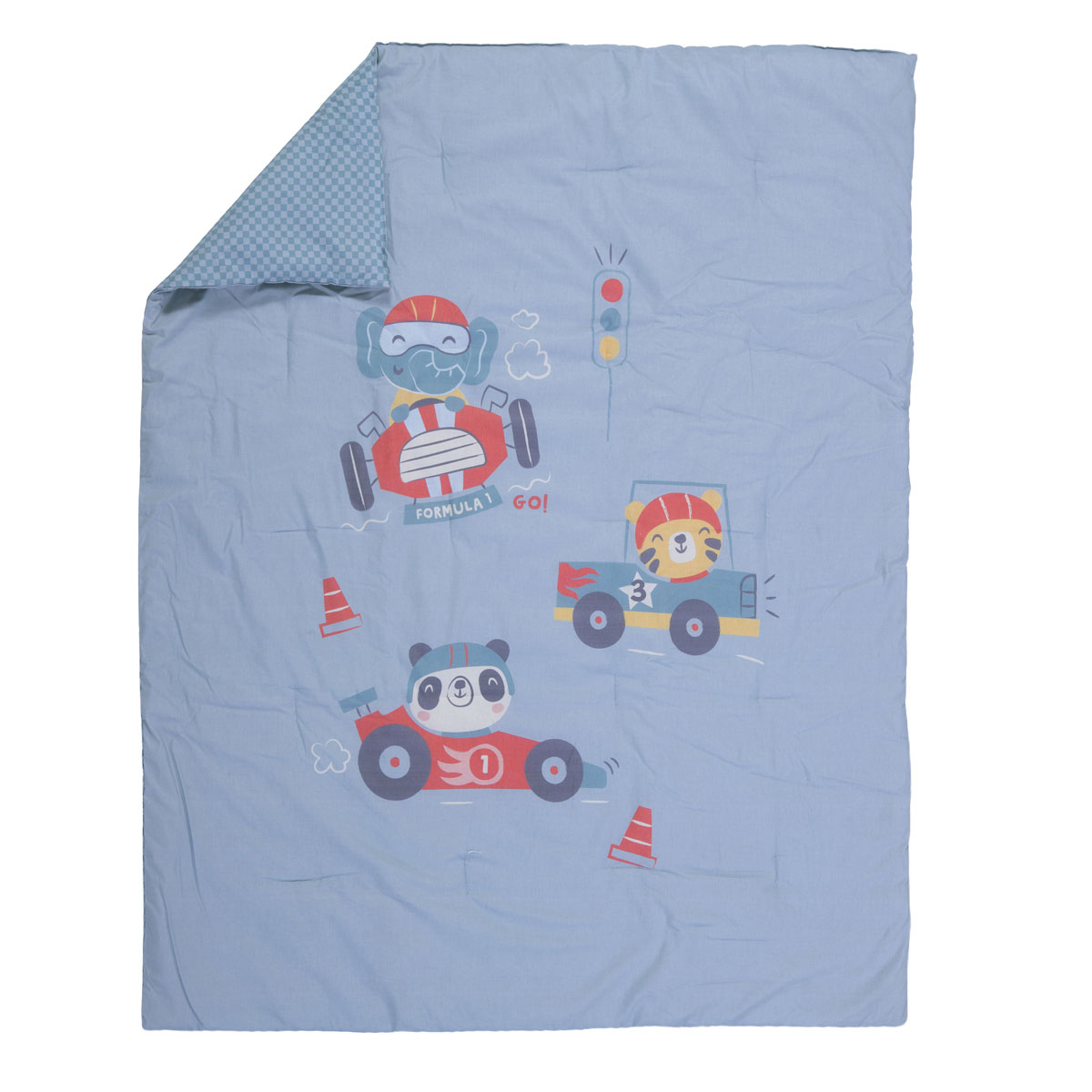Κουβερλί Κούνιας (110x140) 2 Όψεων Nef-Nef Homeware Baby Super Boy