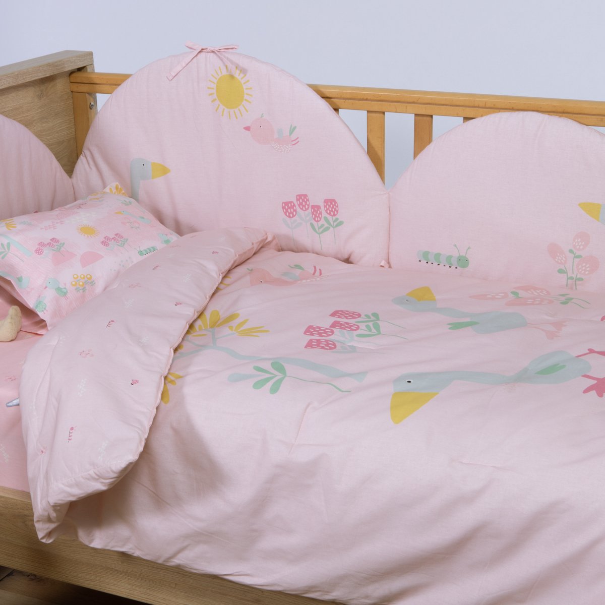 Κουβερλί Κούνιας (110x140) 2 Όψεων Nef-Nef Homeware Baby Spring Happiness