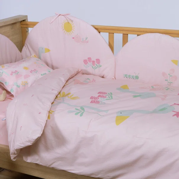Κουβερλί Κούνιας (110x140) 2 Όψεων Nef-Nef Homeware Baby Spring Happiness