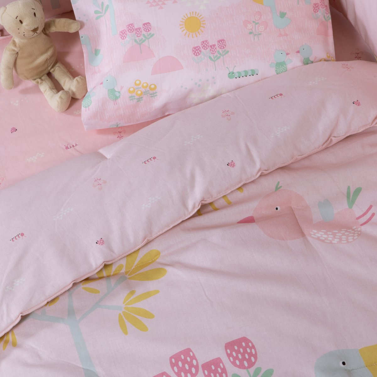 Κουβερλί Κούνιας (110x140) 2 Όψεων Nef-Nef Homeware Baby Spring Happiness