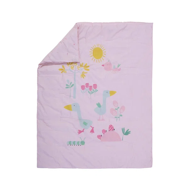 Κουβερλί Κούνιας (110x140) 2 Όψεων Nef-Nef Homeware Baby Spring Happiness