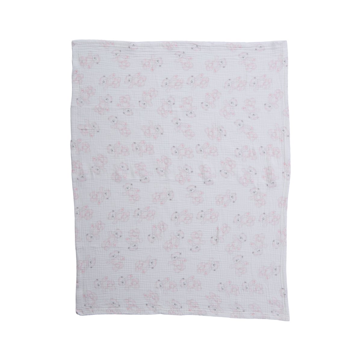 Κουβέρτα Πικέ Αγκαλιάς (75X100) + Λούτρινο Nef-Nef Homeware Teddy Pink Βρεφικά Προίκα Μωρού Κουβέρτες Βρεφικές Nef - Spitishop