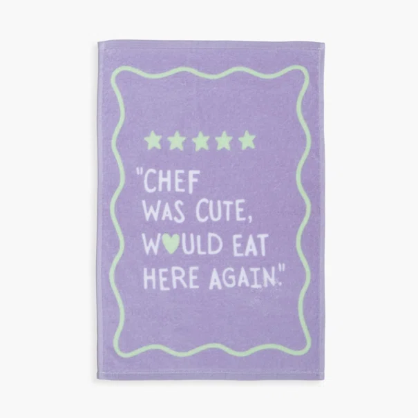 Πετσέτα Κουζίνας (40x60) Nef-Nef Homeware Chef Was Cute Mauve