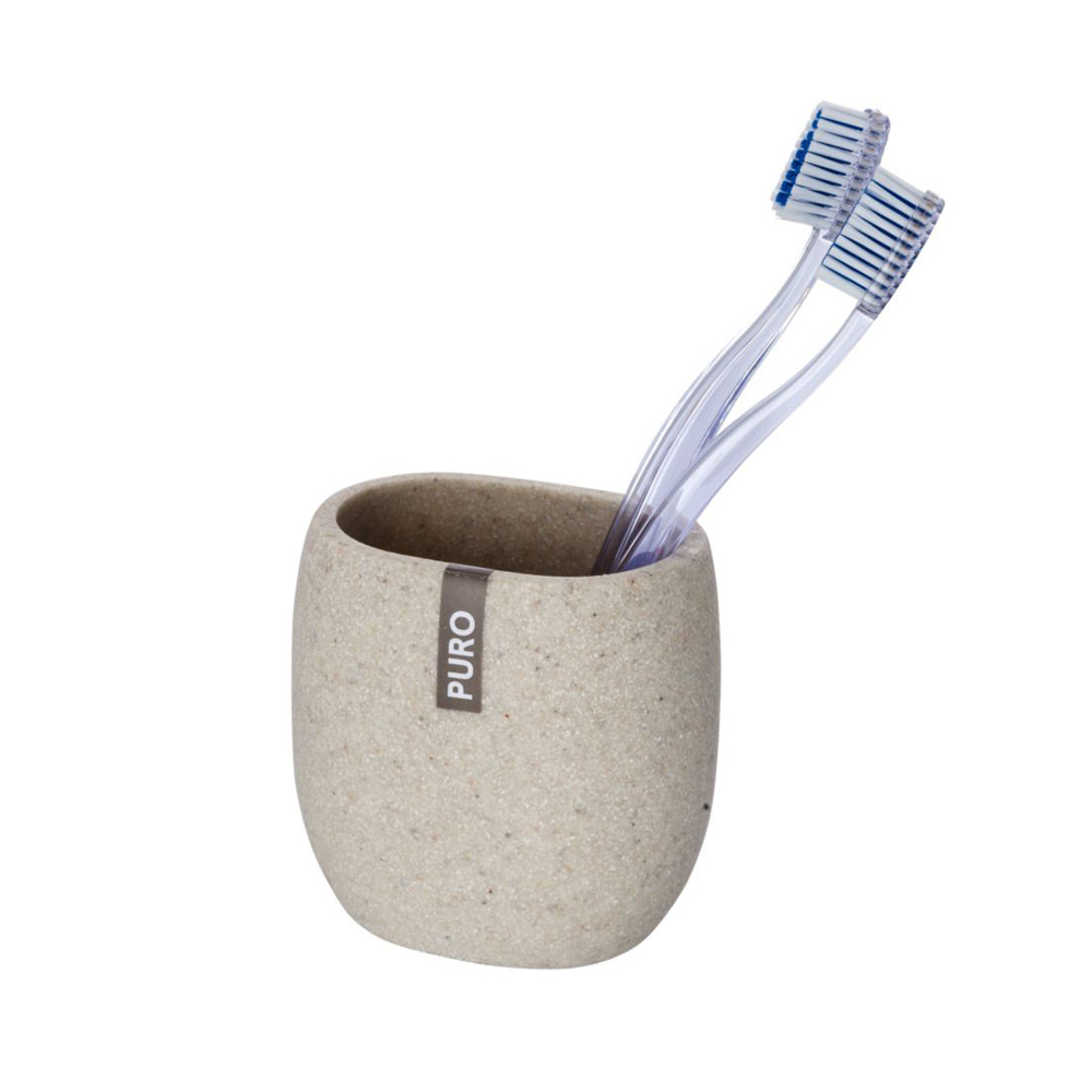 Ποτηροθήκη Μπάνιου Wenko Puro Beige 20474100